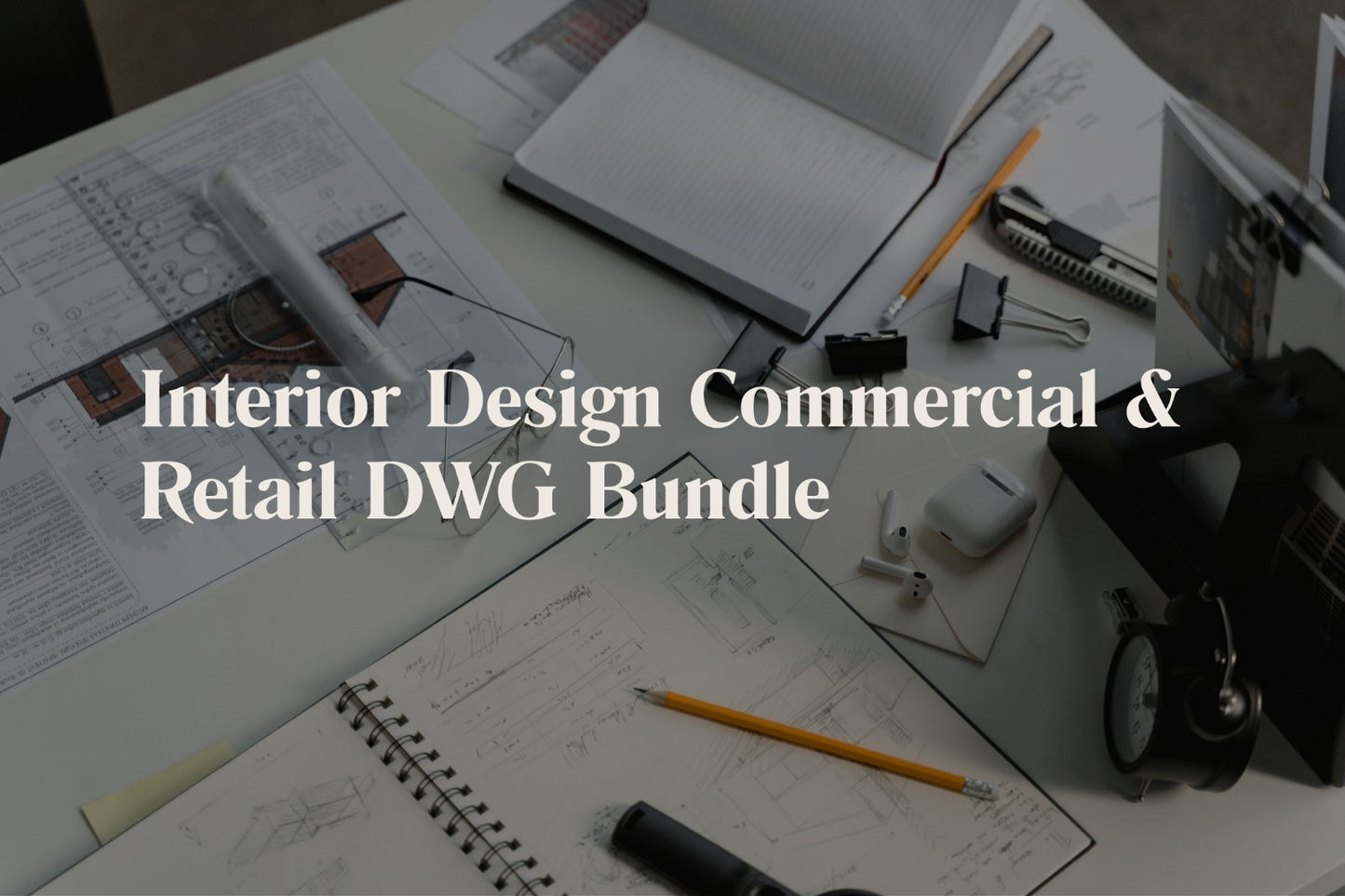 Interior Design Commercial & Retail DWG Bundle